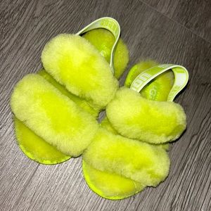 UGG Toddler Oh Yeah Key Lime Slides Size 7